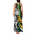 Custom New Zealand and South Africa Rugby Tank Maxi Dress Silver Fern Protea Pattern World Cup 2023 - Wonder Print Shop