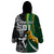 Custom New Zealand and South Africa Rugby Wearable Blanket Hoodie Silver Fern Protea Pattern World Cup 2023 - Wonder Print Shop