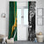 Custom New Zealand and South Africa Rugby Window Curtain Silver Fern Protea Pattern World Cup 2023 - Wonder Print Shop