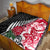 Custom New Zealand and England Rugby Quilt Silver Fern With Red Rose World Cup 2023 - Wonder Print Shop