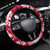 New Zealand and England Rugby Steering Wheel Cover Silver Fern With Red Rose World Cup 2023 - Wonder Print Shop