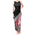 Custom New Zealand and England Rugby Tank Maxi Dress Silver Fern With Red Rose World Cup 2023 - Wonder Print Shop