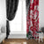 Custom New Zealand and England Rugby Window Curtain Silver Fern With Red Rose World Cup 2023 - Wonder Print Shop