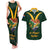 Custom South Africa Rugby Couples Matching Tank Maxi Dress and Hawaiian Shirt Stronger Together Stronger Forever Bokke World Cup 2023 - Wonder Print Shop