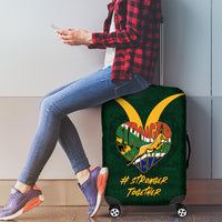 Custom South Africa Rugby Luggage Cover Stronger Together Stronger Forever Bokke World Cup 2023 - Wonder Print Shop
