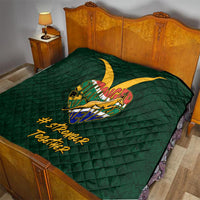 Custom South Africa Rugby Quilt Stronger Together Stronger Forever Bokke World Cup 2023 - Wonder Print Shop
