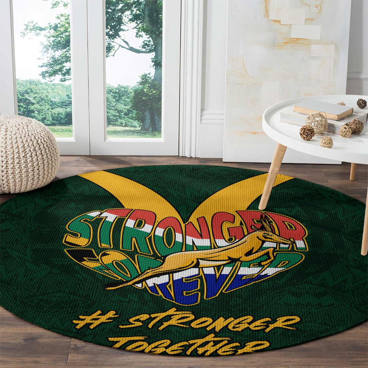 custom-south-africa-rugby-round-carpet-stronger-together-stronger-forever-bokke-world-cup-2023