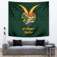 Custom South Africa Rugby Tapestry Stronger Together Stronger Forever Bokke World Cup 2023 - Wonder Print Shop