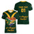 Custom South Africa Rugby Women V Neck T Shirt Stronger Together Stronger Forever Bokke World Cup 2023 - Wonder Print Shop