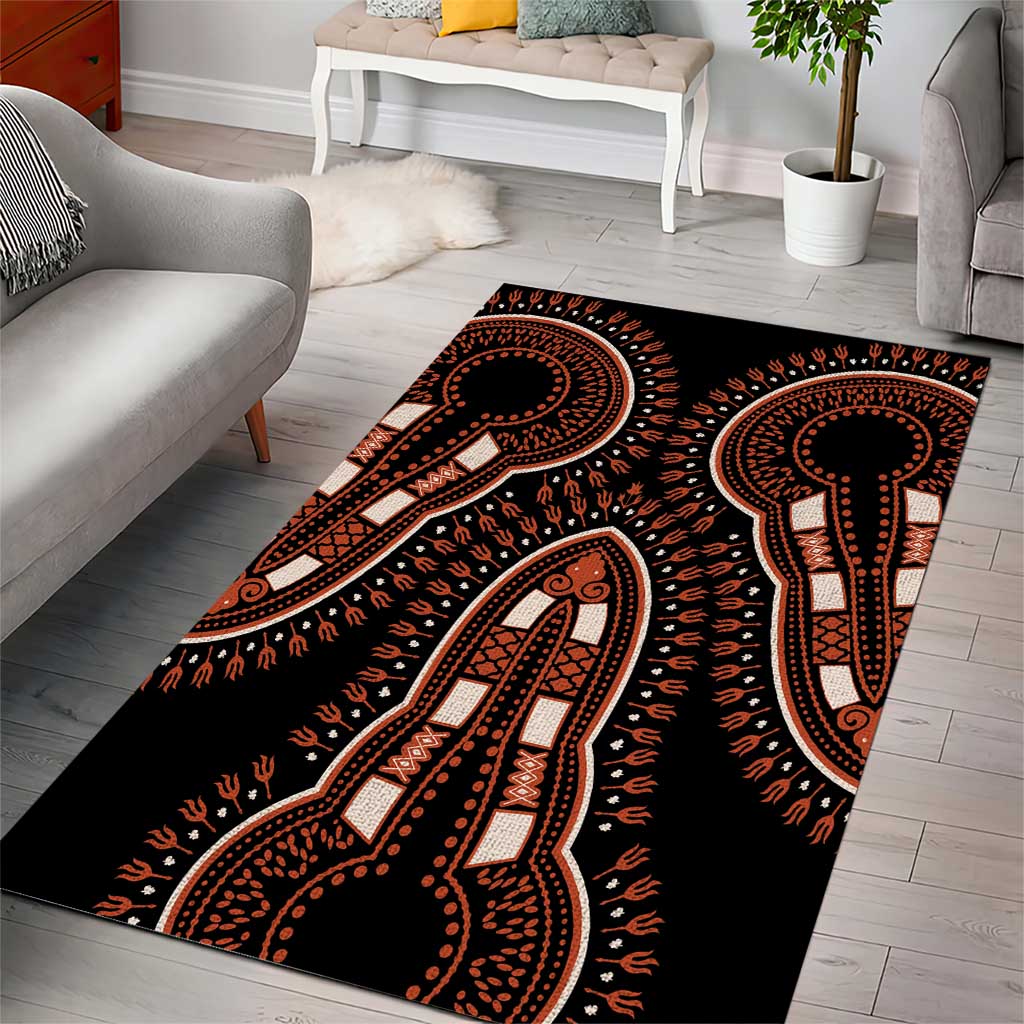 African Dashiki Pattern Vintage Area Rug - Wonder Print Shop