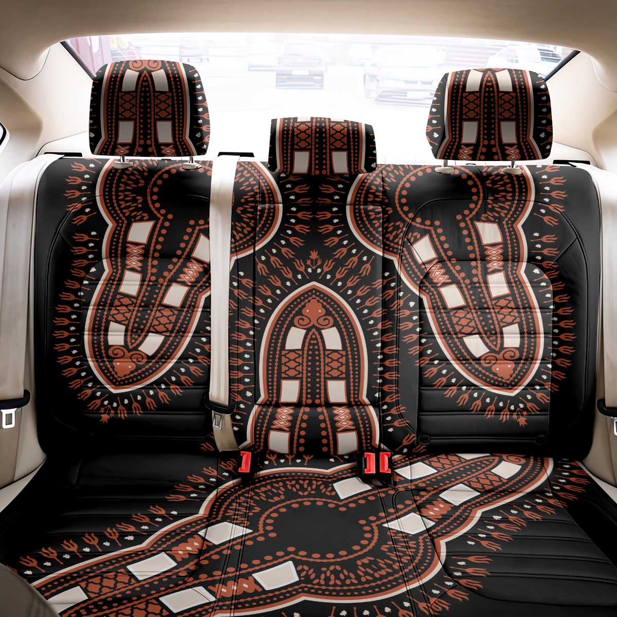 African Dashiki Pattern Vintage Back Car Seat Cover - Wonder Print Shop