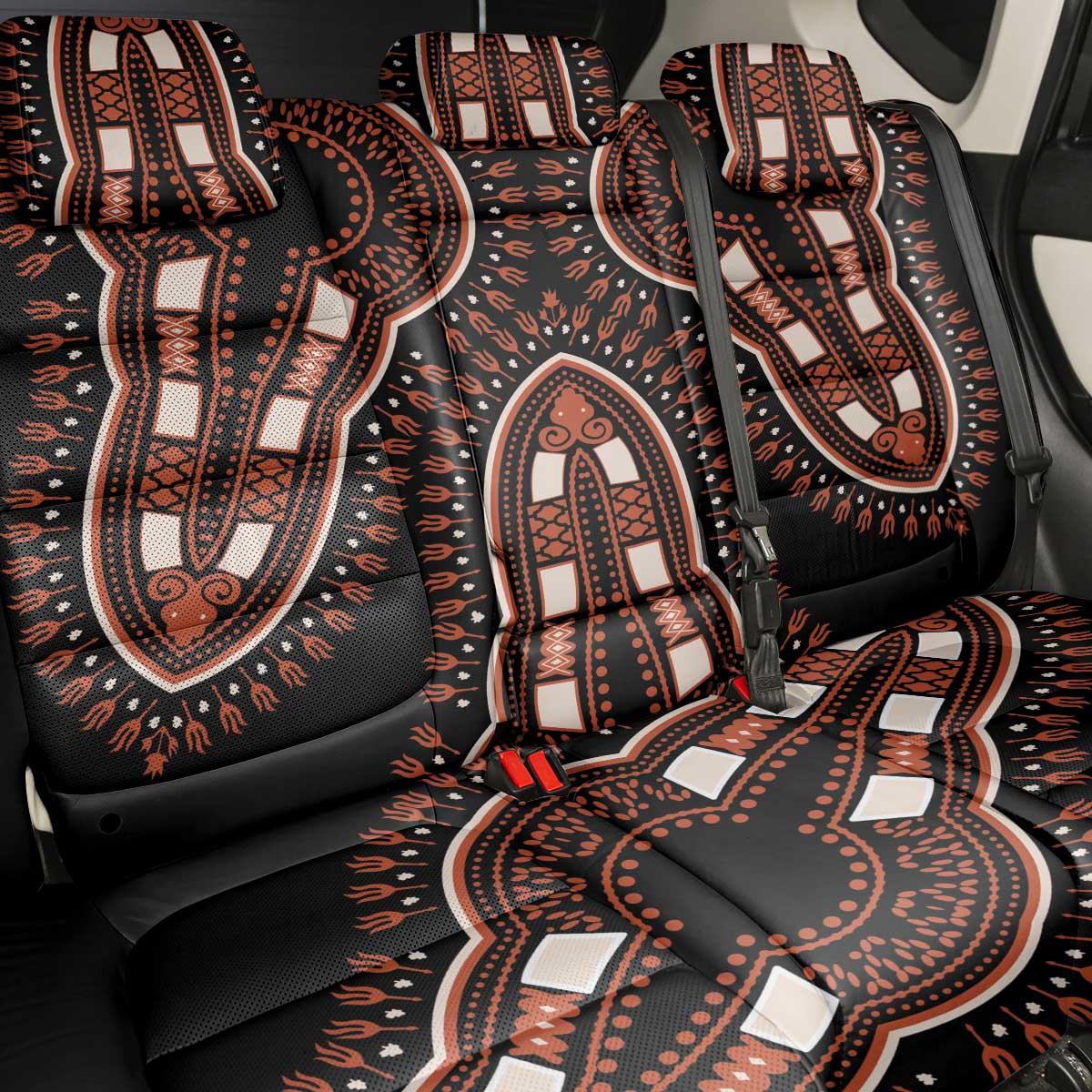 African Dashiki Pattern Vintage Back Car Seat Cover - Wonder Print Shop