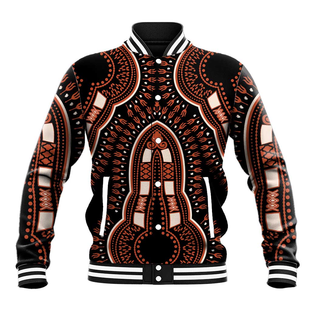 African Dashiki Pattern Vintage Baseball Jacket - Wonder Print Shop