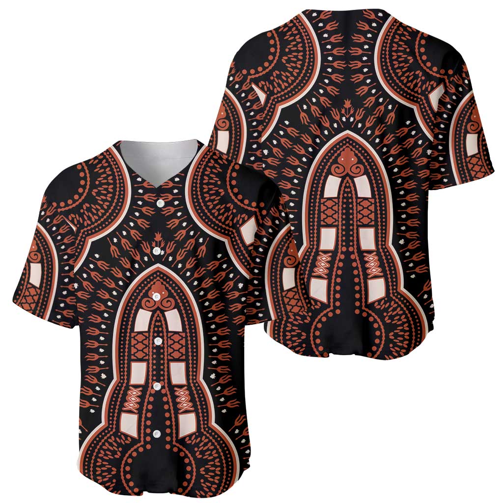 African Dashiki Pattern Vintage Baseball Jersey - Wonder Print Shop