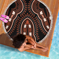 African Dashiki Pattern Vintage Beach Blanket - Wonder Print Shop