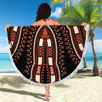 African Dashiki Pattern Vintage Beach Blanket - Wonder Print Shop