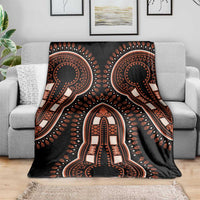 African Dashiki Pattern Vintage Blanket
