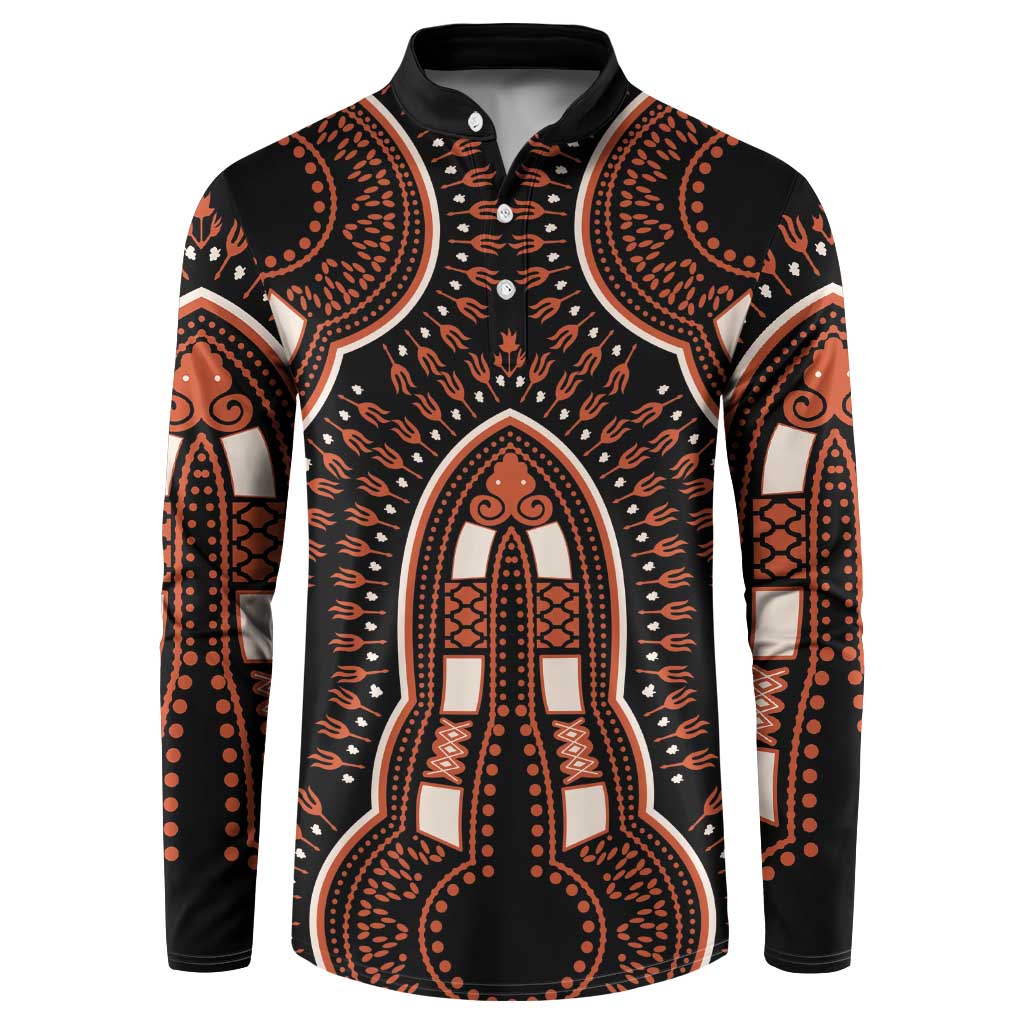 African Dashiki Pattern Vintage Button Sweatshirt - Wonder Print Shop