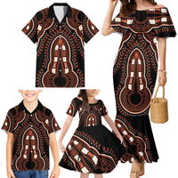 African Dashiki Pattern Vintage Family Matching Mermaid Dress and Hawaiian Shirt - Wonder Print Shop