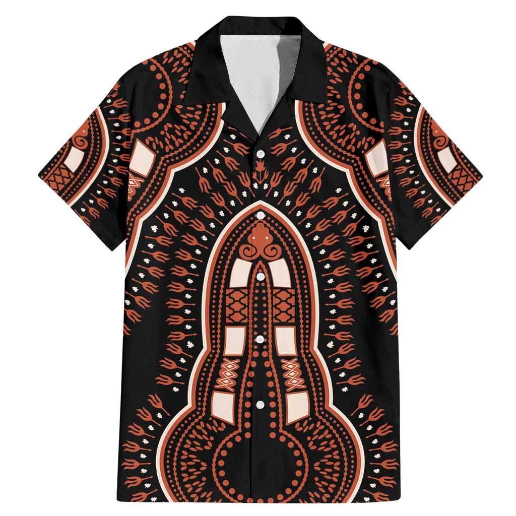 African Dashiki Pattern Vintage Family Matching Mermaid Dress and Hawaiian Shirt - Wonder Print Shop