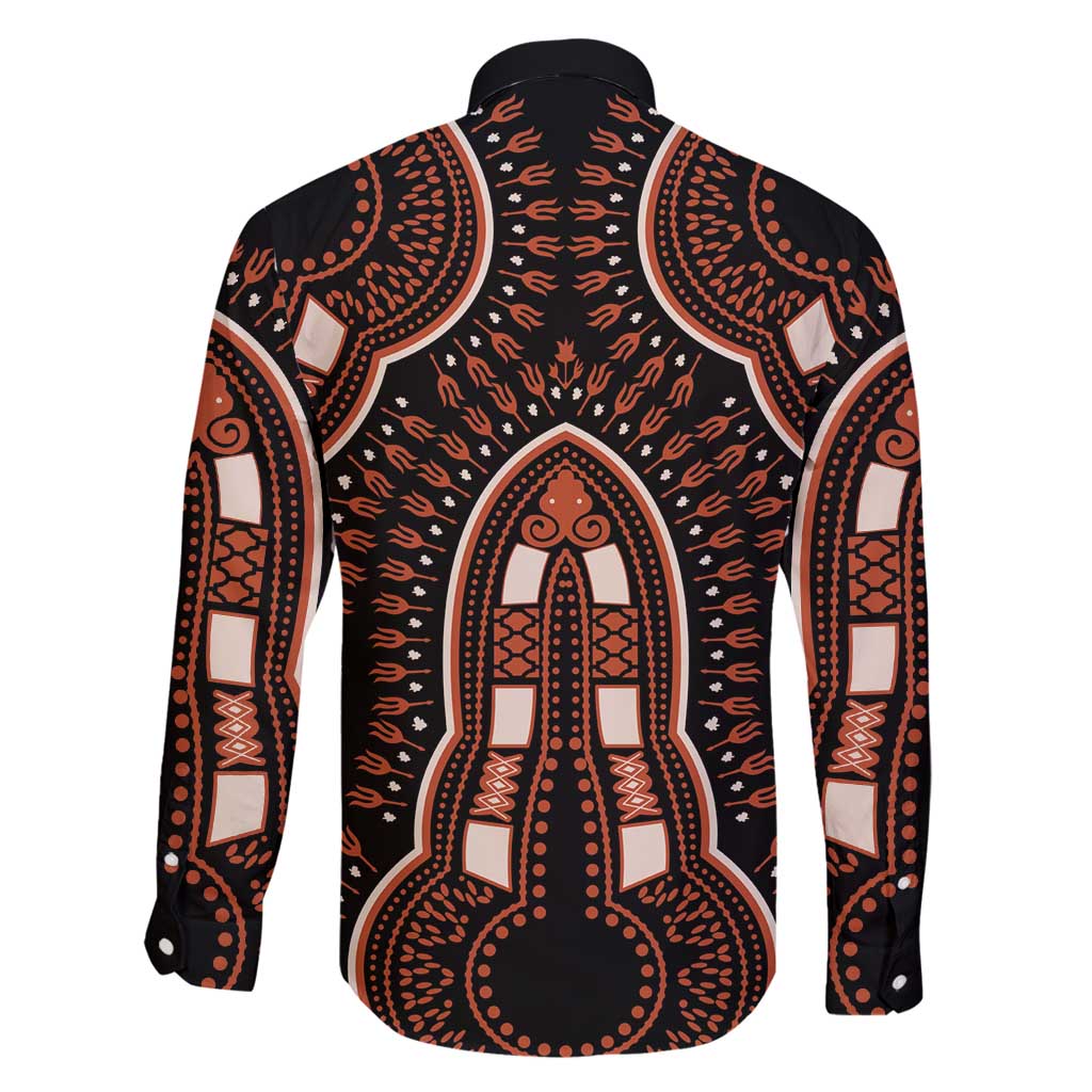 African Dashiki Pattern Vintage Family Matching Mermaid Dress and Hawaiian Shirt - Wonder Print Shop