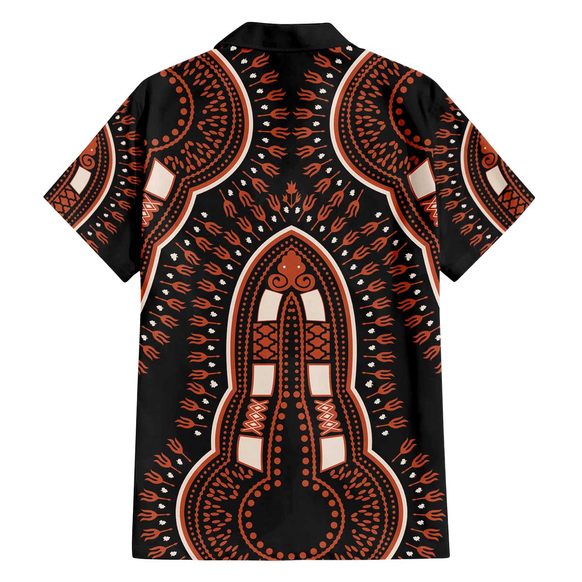African Dashiki Pattern Vintage Family Matching Off The Shoulder Long Sleeve Dress and Hawaiian Shirt - Wonder Print Shop