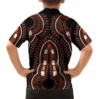 African Dashiki Pattern Vintage Family Matching Short Sleeve Bodycon Dress and Hawaiian Shirt - Wonder Print Shop