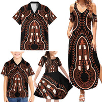 African Dashiki Pattern Vintage Family Matching Summer Maxi Dress and Hawaiian Shirt - Wonder Print Shop
