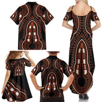 African Dashiki Pattern Vintage Family Matching Summer Maxi Dress and Hawaiian Shirt - Wonder Print Shop