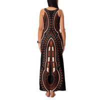 African Dashiki Pattern Vintage Family Matching Tank Maxi Dress and Hawaiian Shirt - Wonder Print Shop