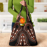 African Dashiki Pattern Vintage Grocery Bag