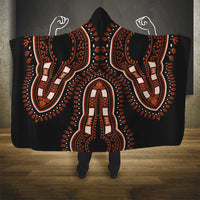 African Dashiki Pattern Vintage Hooded Blanket