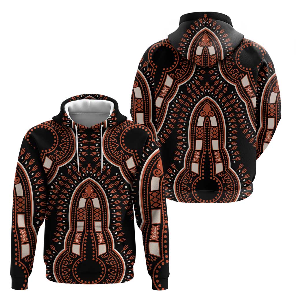 African Dashiki Pattern Vintage Hoodie - Wonder Print Shop