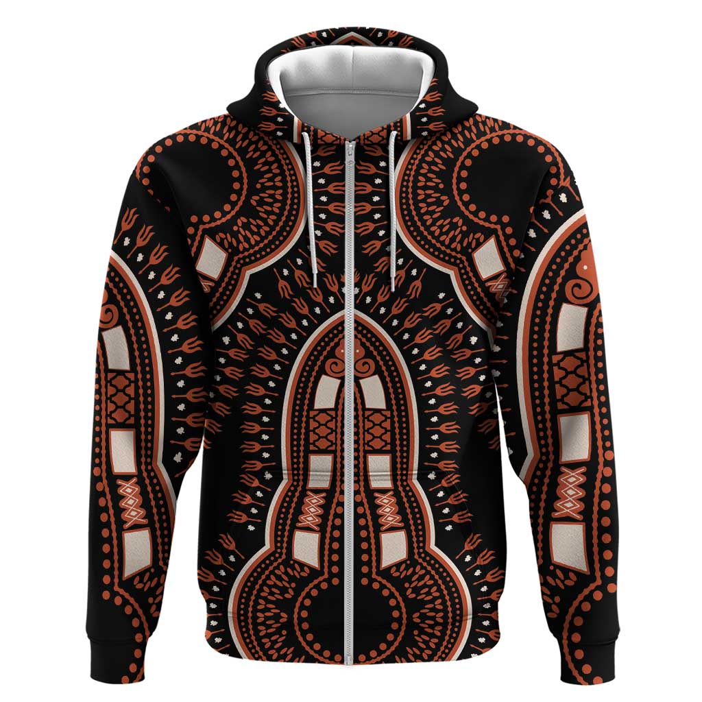 African Dashiki Pattern Vintage Hoodie - Wonder Print Shop