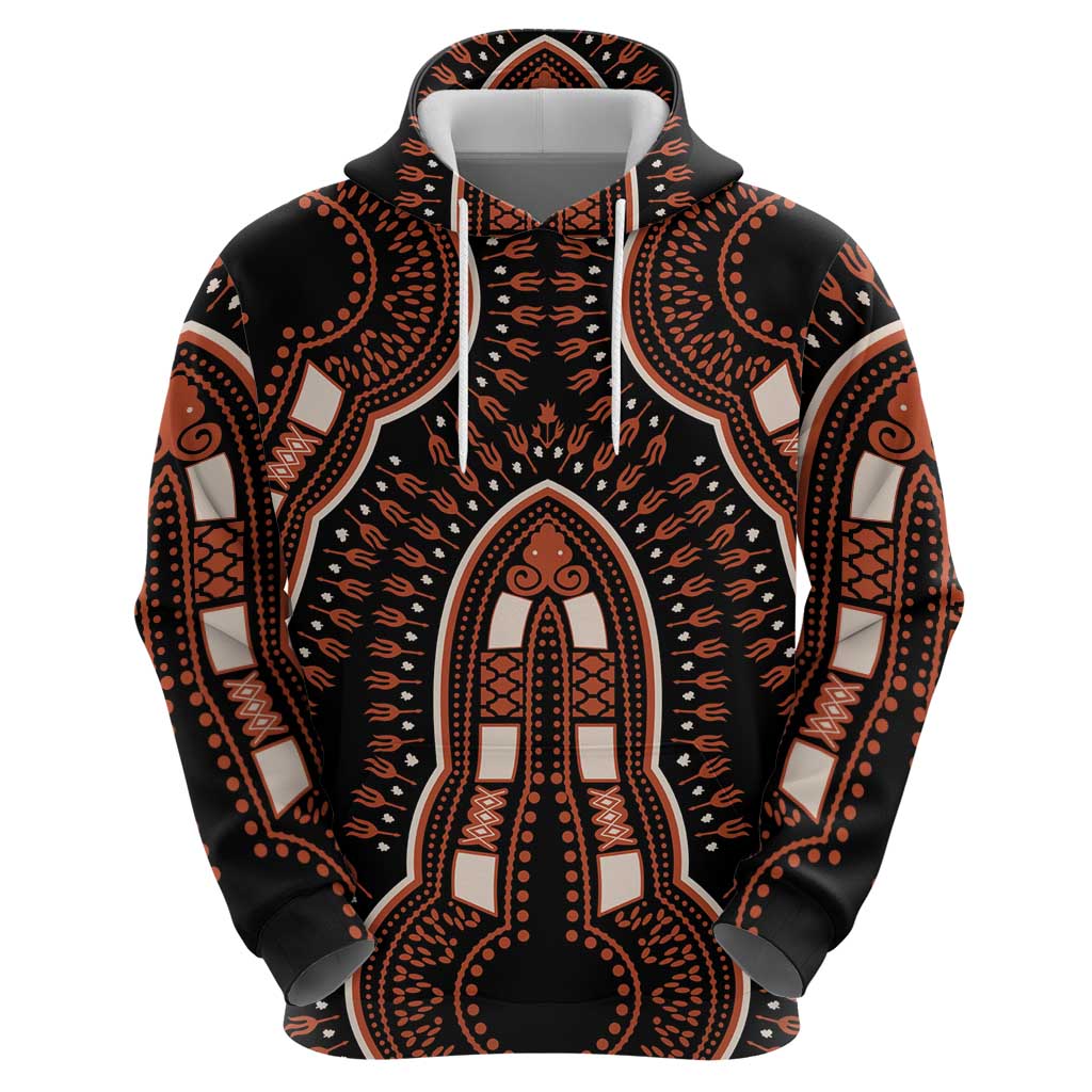 African Dashiki Pattern Vintage Hoodie - Wonder Print Shop