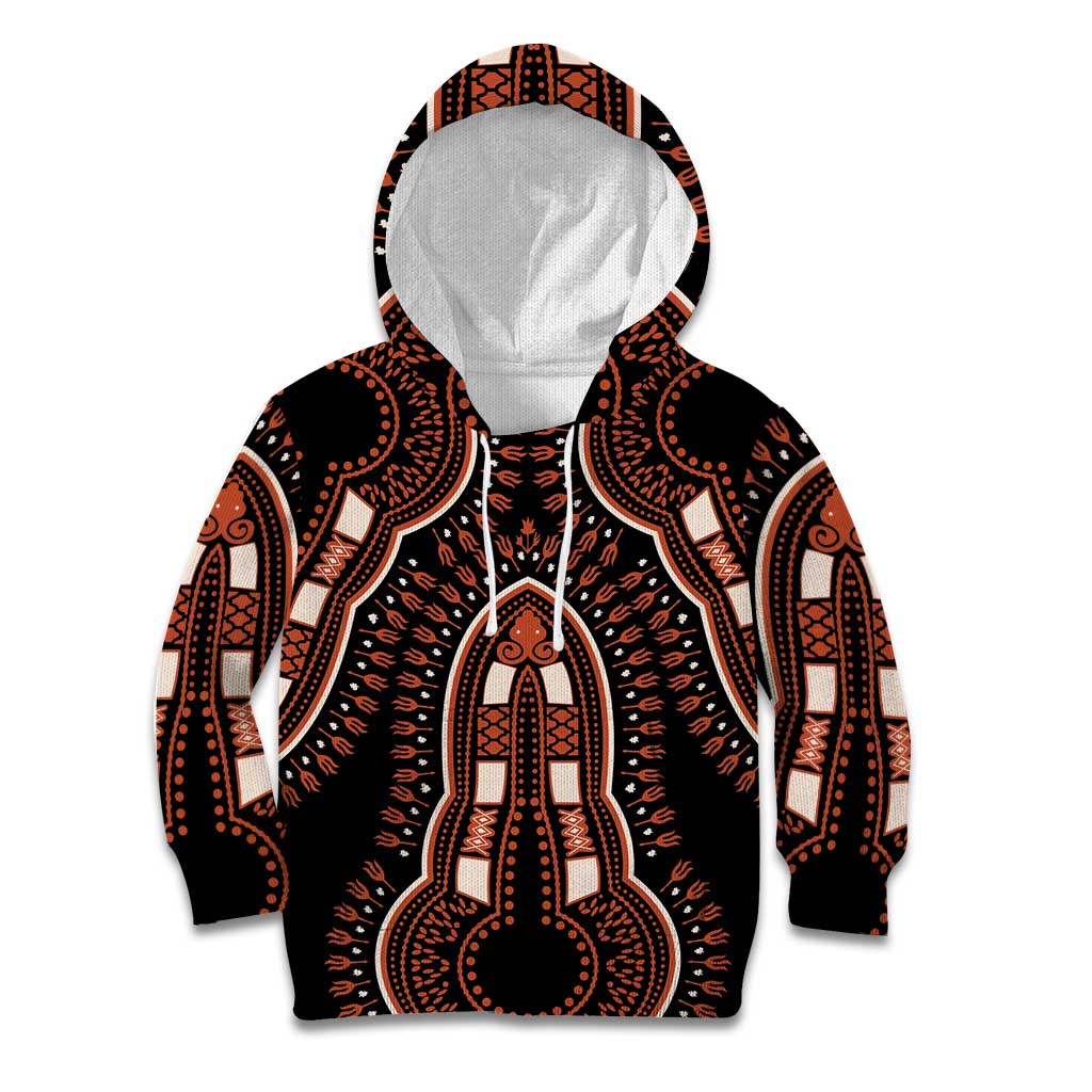 African Dashiki Pattern Vintage Kid Hoodie - Wonder Print Shop