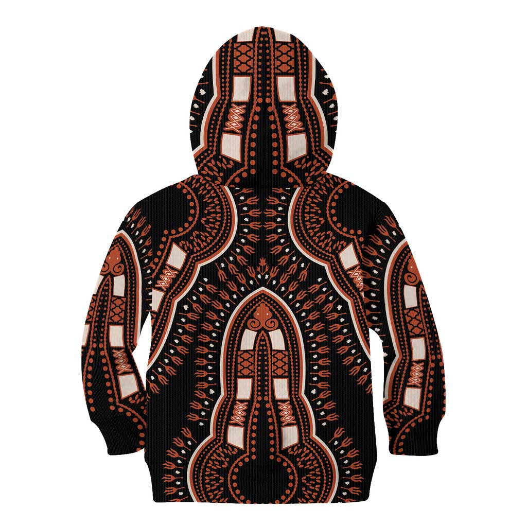 African Dashiki Pattern Vintage Kid Hoodie - Wonder Print Shop