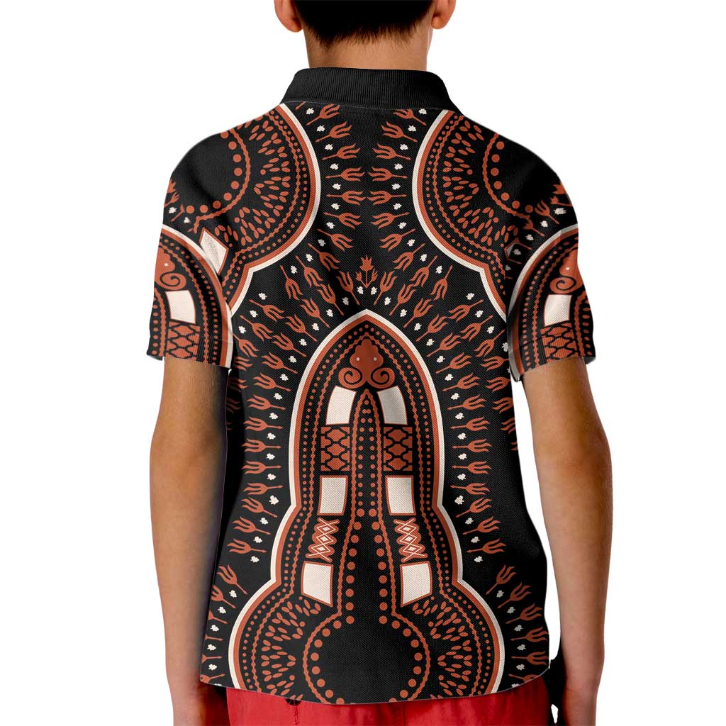 African Dashiki Pattern Vintage Kid Polo Shirt - Wonder Print Shop