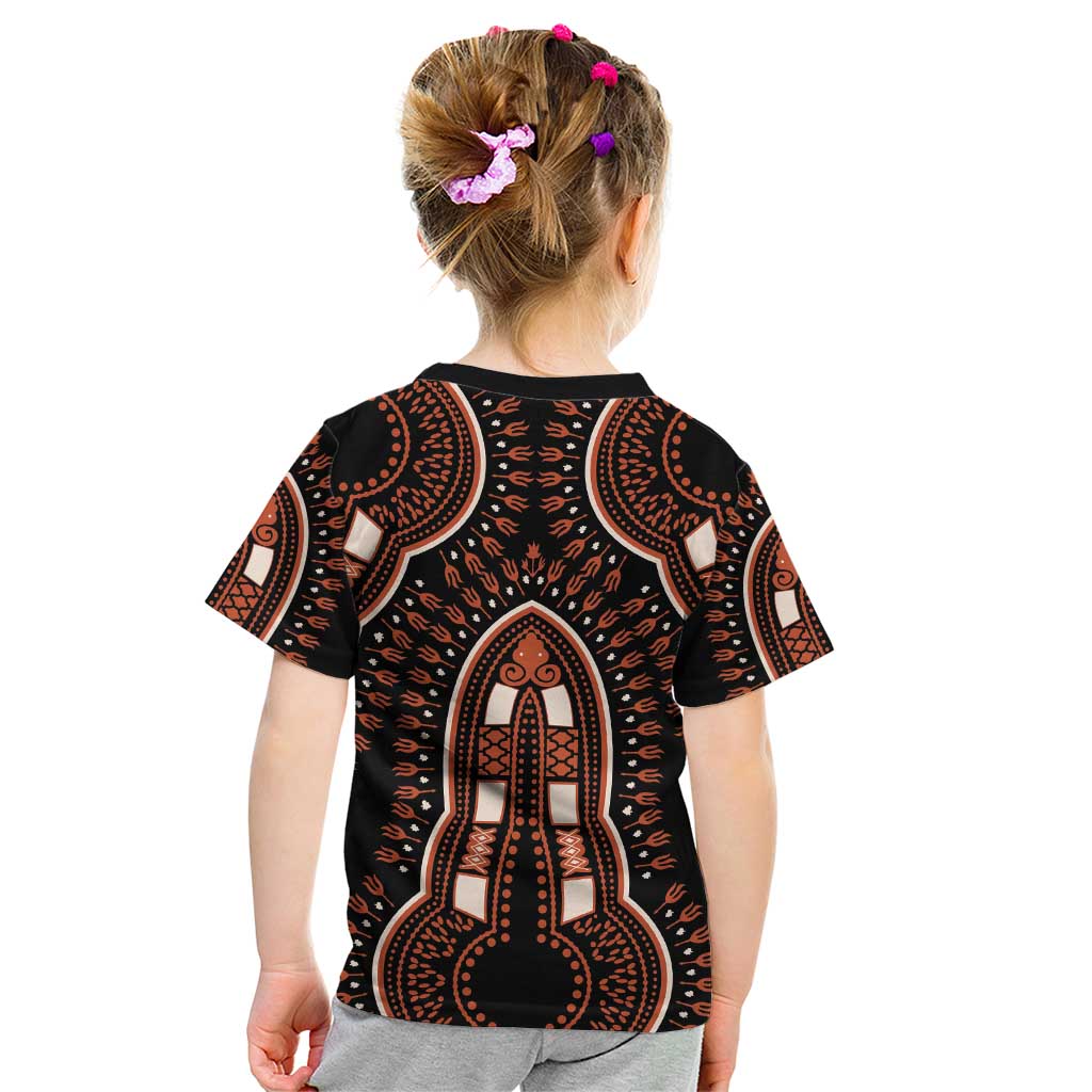 African Dashiki Pattern Vintage Kid T Shirt - Wonder Print Shop