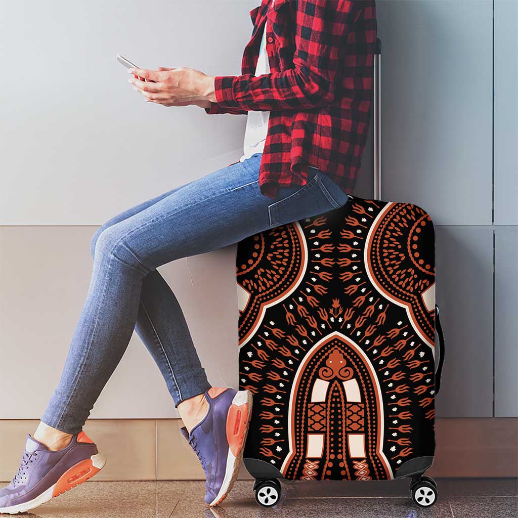 African Dashiki Pattern Vintage Luggage Cover - Wonder Print Shop