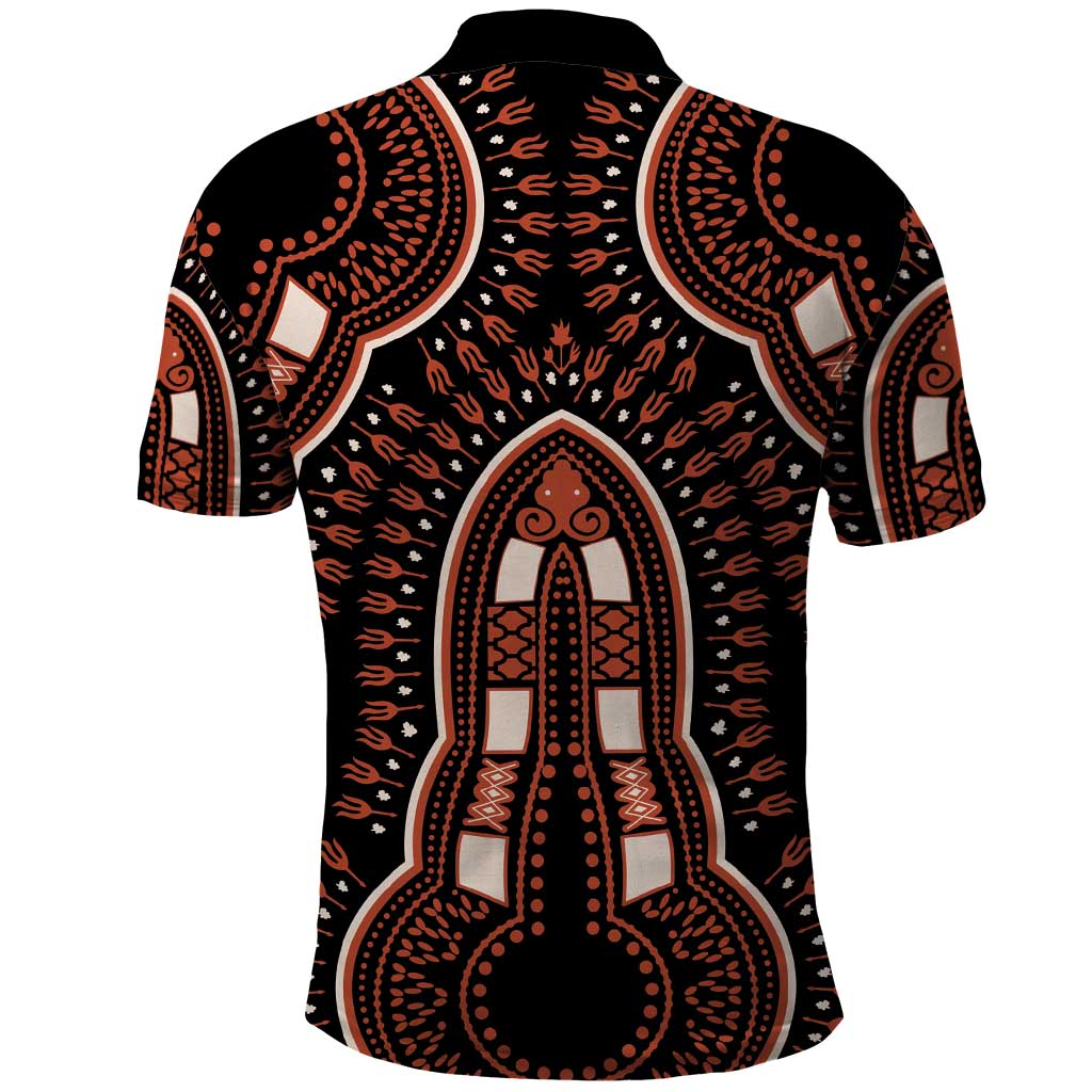 African Dashiki Pattern Vintage Polo Shirt - Wonder Print Shop
