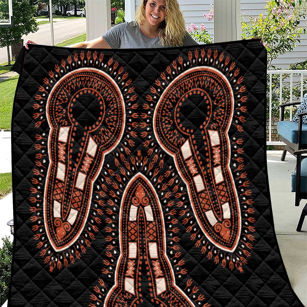 African Dashiki Pattern Vintage Quilt - Wonder Print Shop