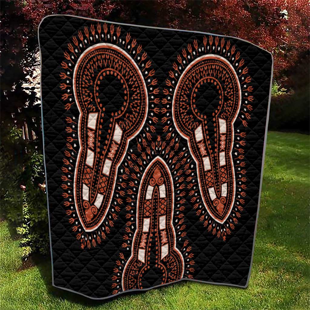 African Dashiki Pattern Vintage Quilt - Wonder Print Shop