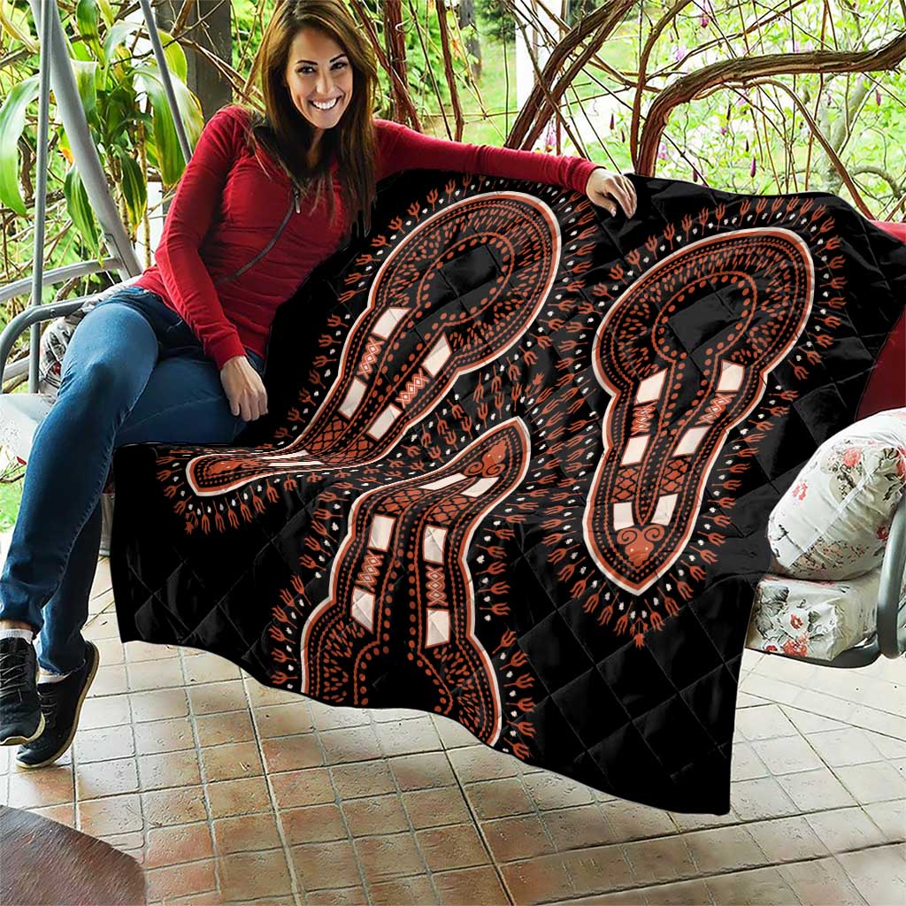 African Dashiki Pattern Vintage Quilt - Wonder Print Shop