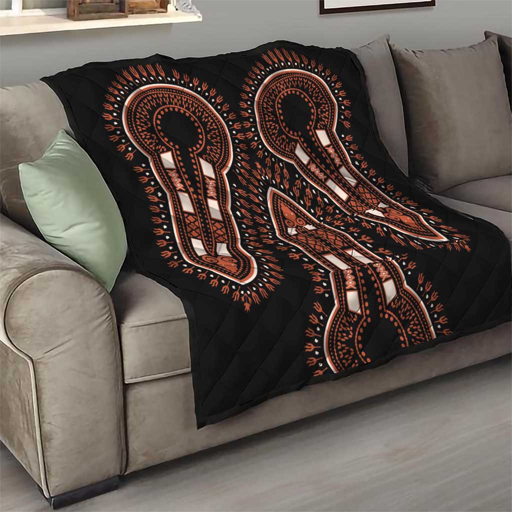 African Dashiki Pattern Vintage Quilt - Wonder Print Shop