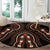 African Dashiki Pattern Vintage Round Carpet