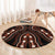 African Dashiki Pattern Vintage Round Carpet