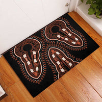 African Dashiki Pattern Vintage Rubber Doormat - Wonder Print Shop