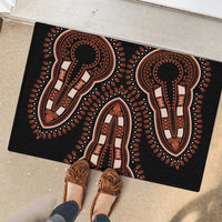 African Dashiki Pattern Vintage Rubber Doormat - Wonder Print Shop