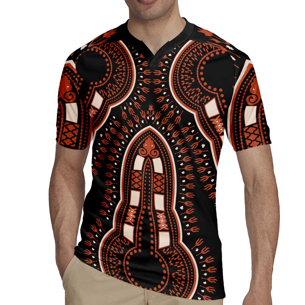 African Dashiki Pattern Vintage Rugby Jersey - Wonder Print Shop